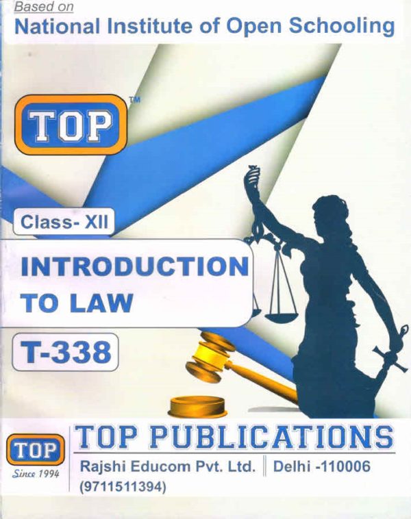Nios Introduction To Law (338) Book Class 12 English Medium