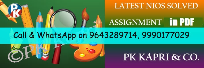 Get NIOS Assignment on Urgent Basis within 5 Min in Your inbox