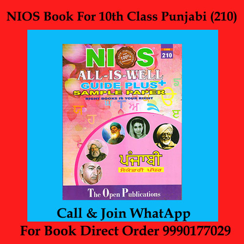 Nios Book for 10th Class Punjabi (210)