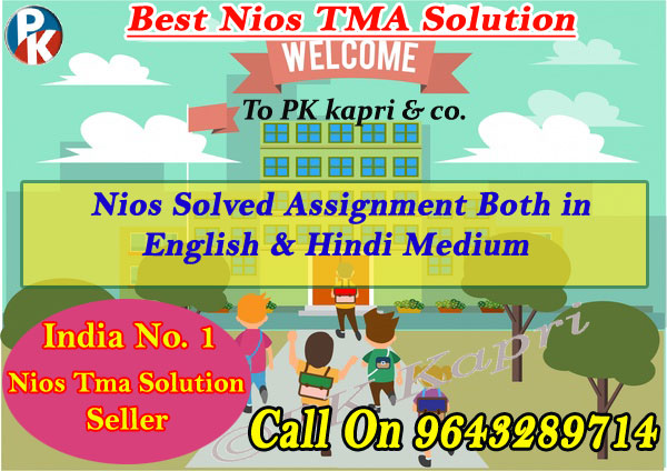 Nios Solved Assignment for 12th Class