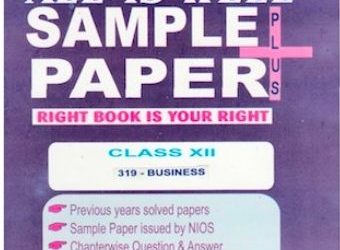 Nios Sample Paper Business Study (319) 12th Class