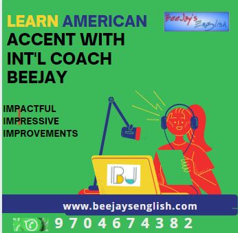 Online American Accent Classes by Sr. Coach Beejay