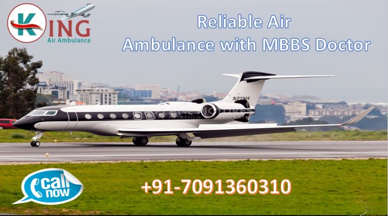 Get Prominent Air Ambulance Service in Kolkata with Hi-Fi ICU by King