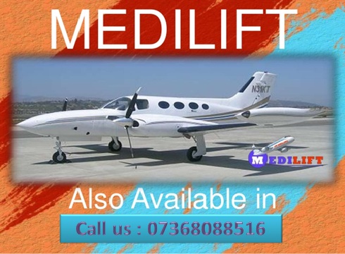 The Minimum Fare Commercial Aircraft Ambulance Patna by Medilift