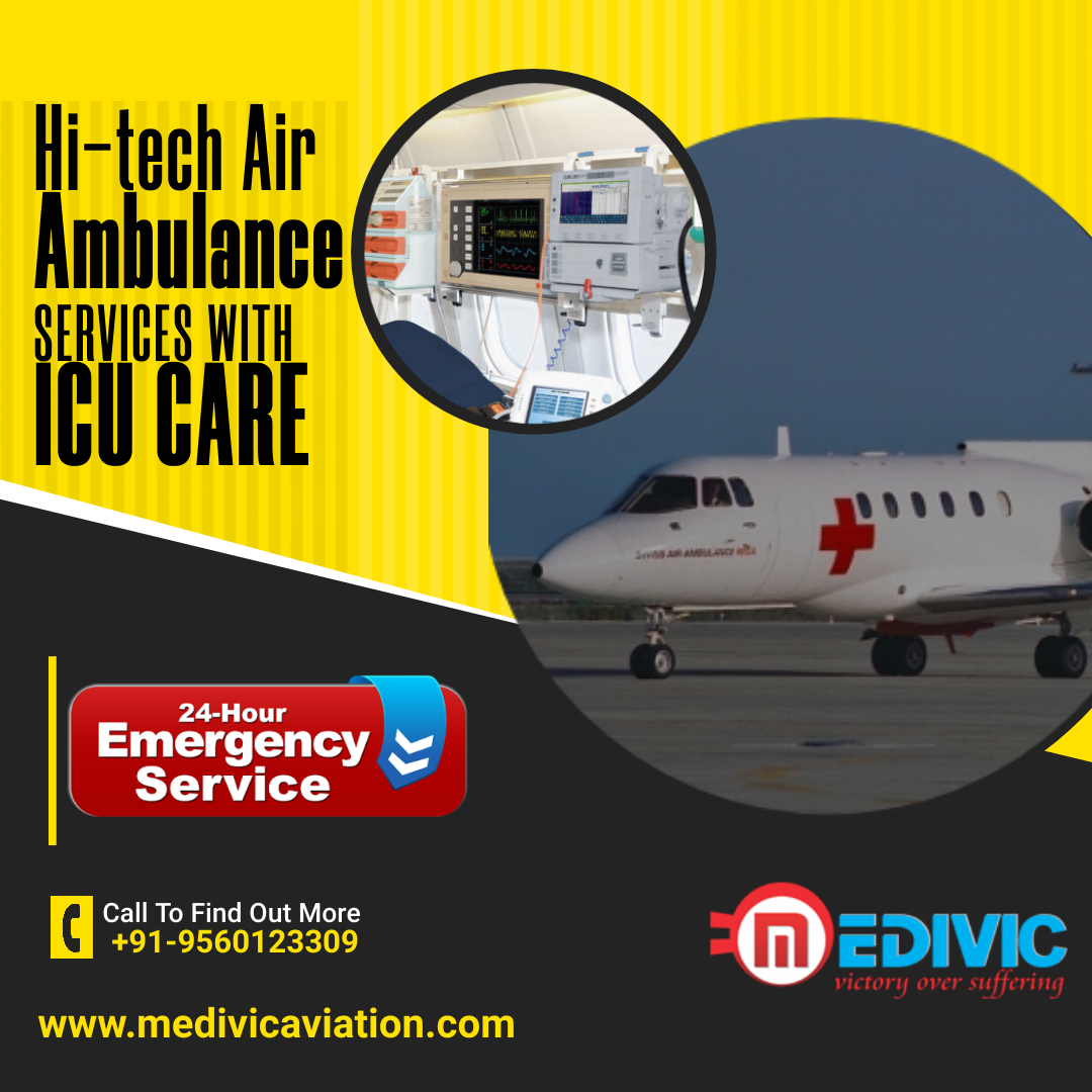 Get High-Class Medical Amenity by Medivic Air Ambulance in Guwahati