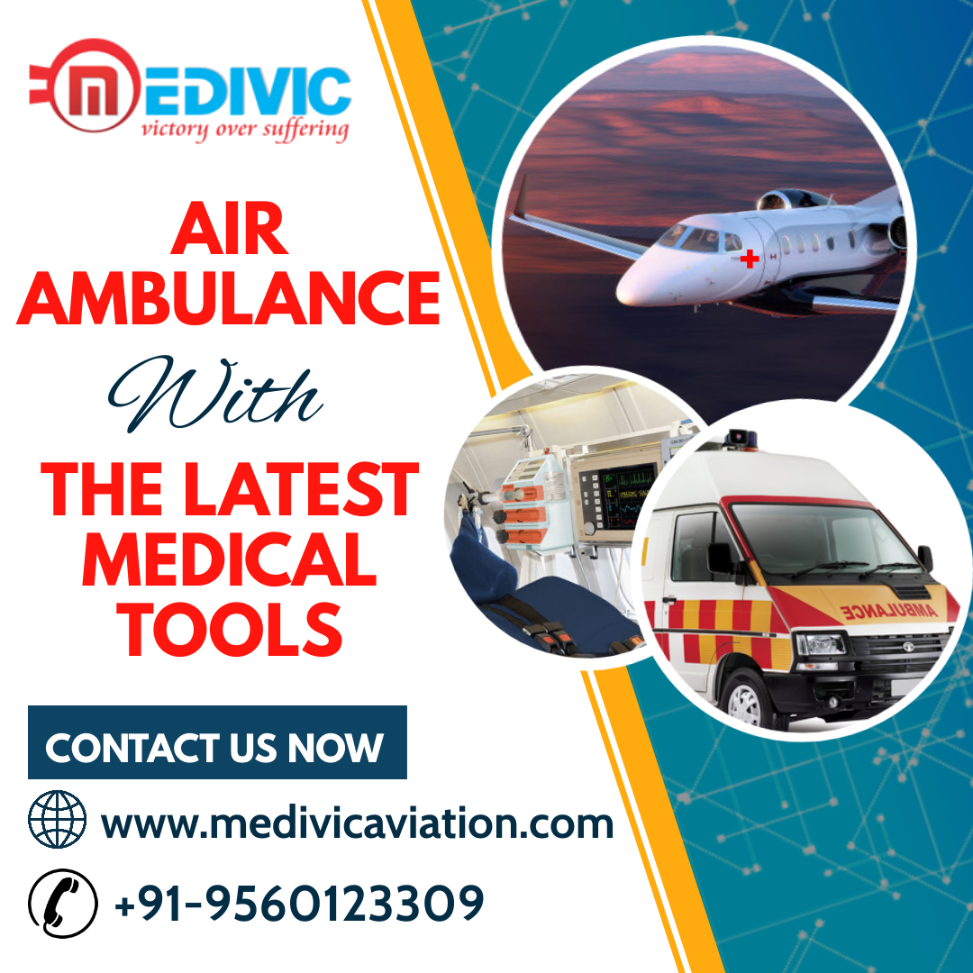Avail Especially Medical ICU Air Ambulance in Kolkata by Medivic