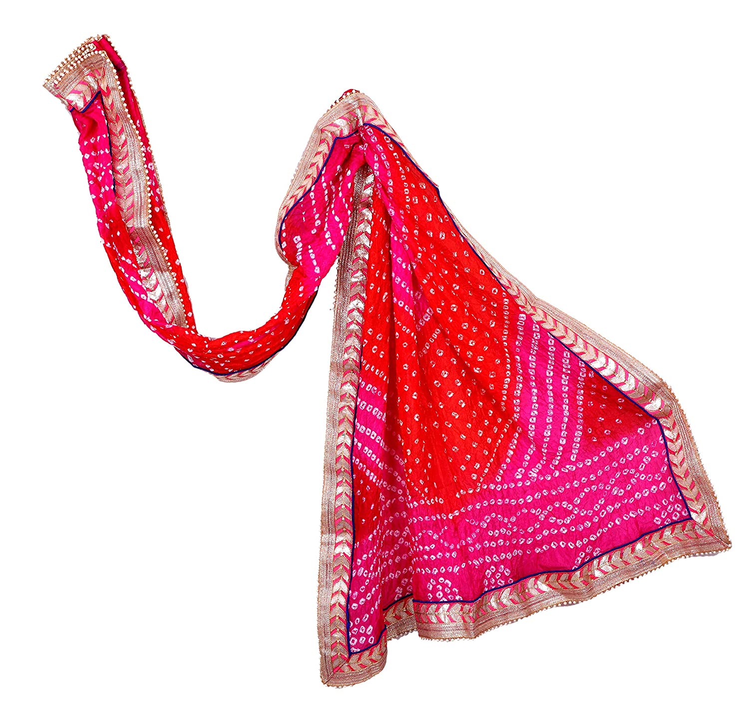 Best  Women's Art Silk Weaving Bandhani Dupatta with Gota Patti Work