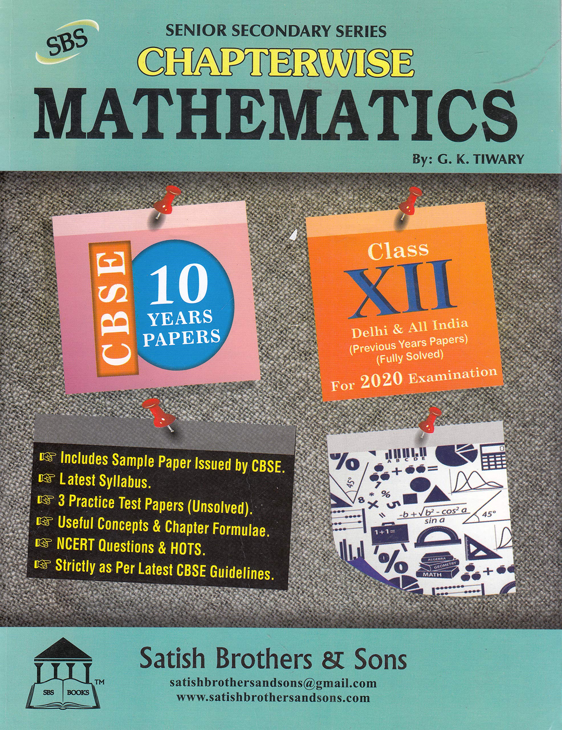 Latest Edition Senior Secondary Series Chapterwise Mathematics for Class 12