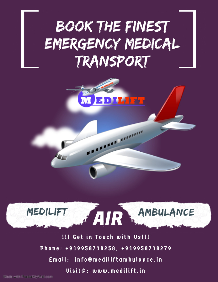 Book High Rated ICU Support Air Ambulance Service in Kolkata