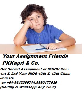 NIOS Solved Assignments 2021-2022 all Subject 10th, 12th, Admission Suport@9643289714
