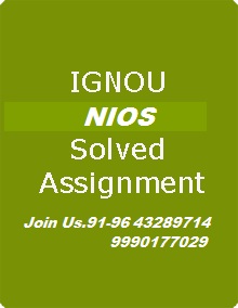 NIOS MCOM:Master of Commerce Solved Assignments 2021-22 | NIOS @9643289714,9990177029