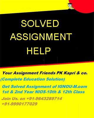 Online Nios Solved Assignments NIOS For Class 10th, 12th For Year 2021 – 2022@9643289714,9990177029