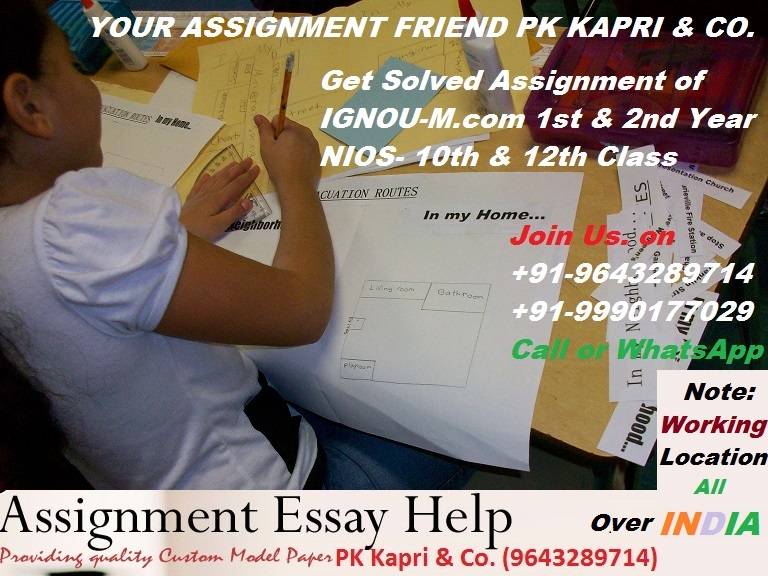 IGNOU Solved Assignments October 2021-22 Download Now for more information@9643289714