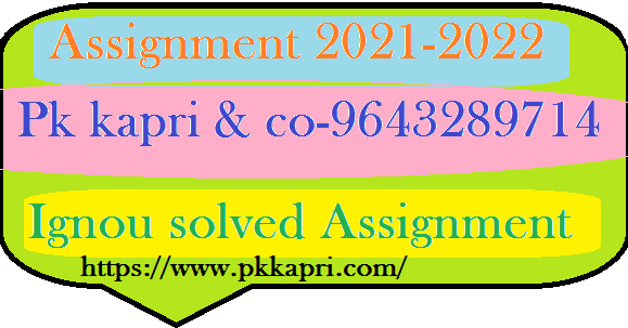 IGNOU BPSC 102 Solved Assignment  2022 in PDF Hindi Medium