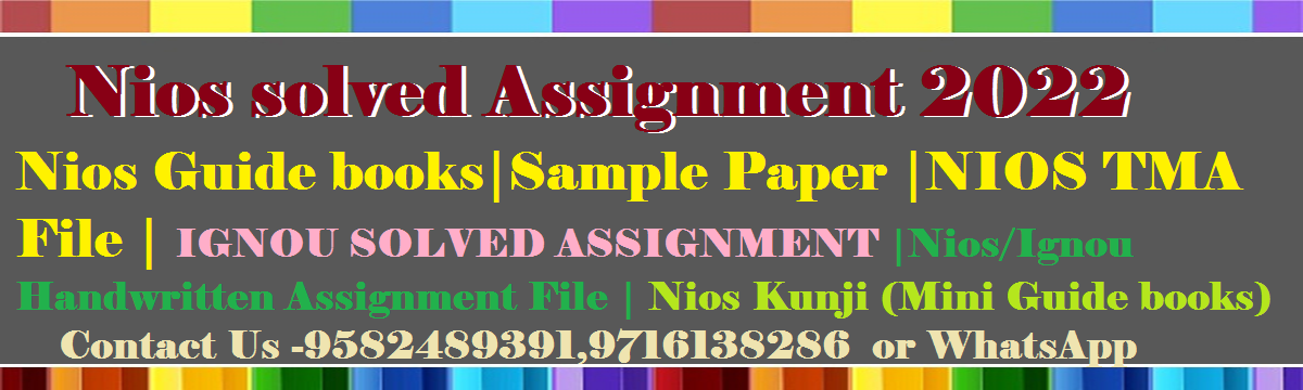 Nios solved assignment 2022@9582489391