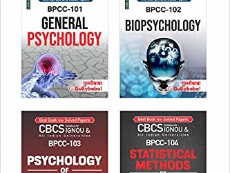 LATEST Gullybaba Combo of IGNOU BA (Honours) PsychologyBPCC-101 BPCC-102 BPCC-103 BPCC-104 in English 1st & 2nd Semester Ignou Help Books