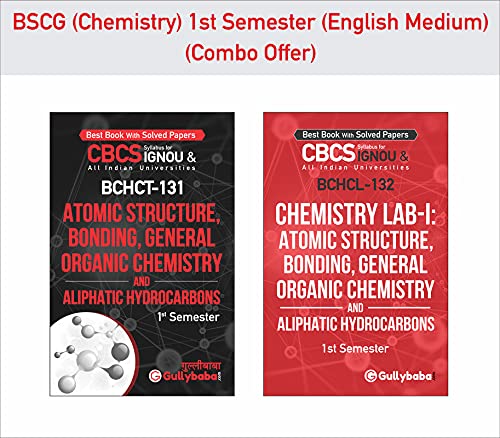 NEW Gullybaba Combo of IGNOU BSCG {Chemistry} BCHCT-131 & BCHCL-132 in English 1st Semester Ignou Help Books with Solved Sample Papers and Important Exam Notes [Paperback] Gullybaba.com Panel