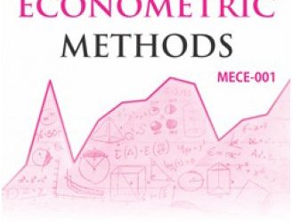 NEW Gullybaba Ignou MA (Latest Edition) MECE-1 Econometrics Methods, IGNOU Help Books with Solved Sample Question Papers and Important Exam Notes