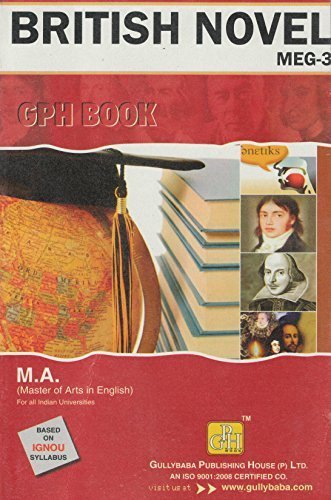NEW Gullybaba Ignou MA (Latest Edition) MEG-3 British Novel, IGNOU Help Books with Solved Sample Question Papers and Important Exam Notes