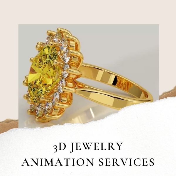 Diamond Jewelry 360� Turntable Animation Services India | Rotation Photo