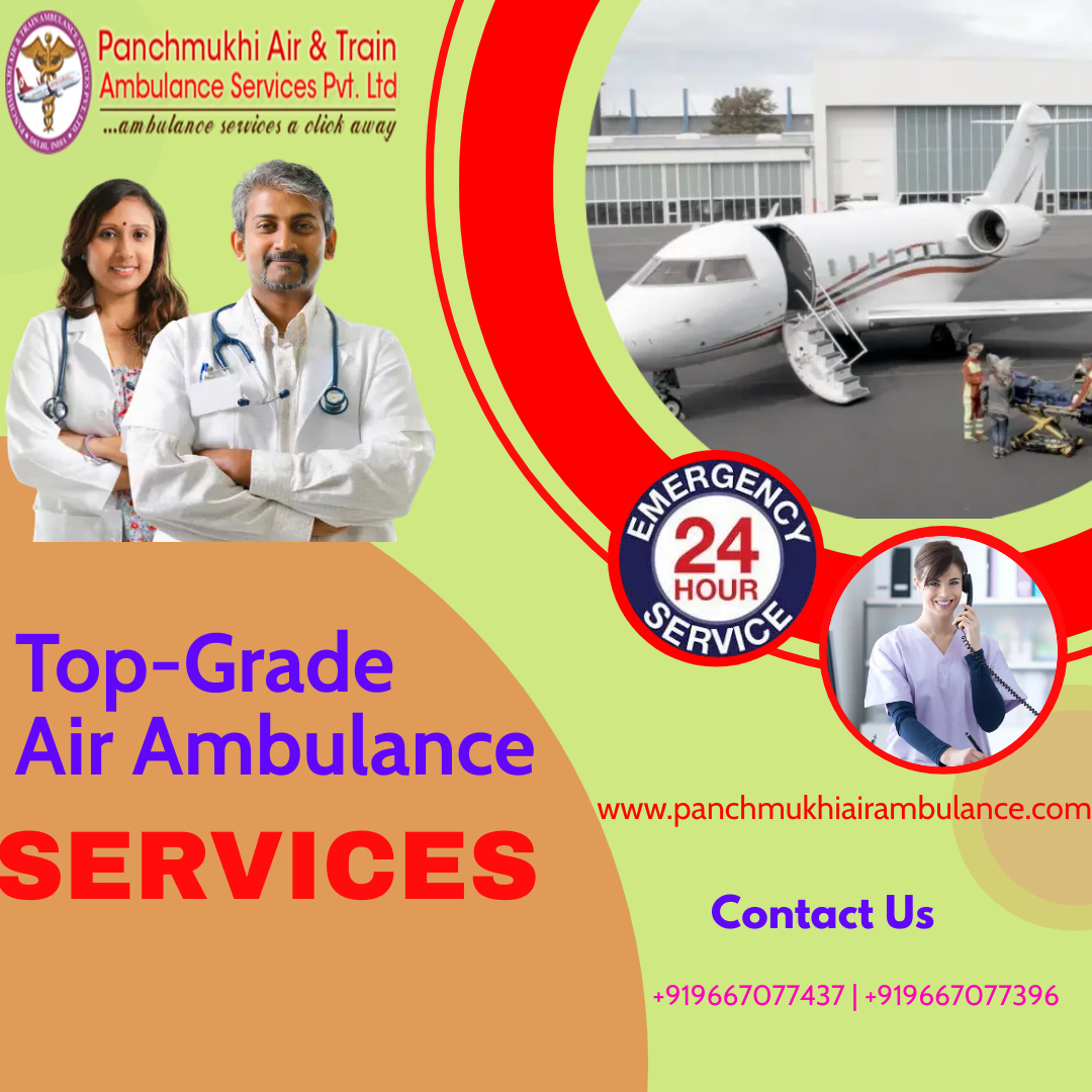 Transfer an Emergency Patient with Caution by Panchmukhi Air Ambulance in Delhi