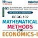 IGNOU BECC-102 Methematical