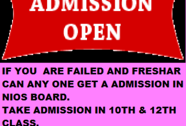 NIOS Online Admission 2023 Class 10th & 12th -Exams