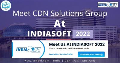 CDN SOLUTIONS GROUP EXHIBITING IN INDIASOFT 2022