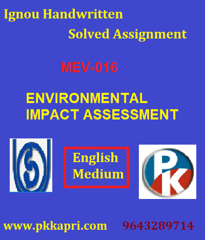 ignou environmental studies assignment 2022