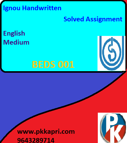 IGNOU CERTIFICATE PROGRAMME IN VALUE EDUCATION BEDS 001 Handwritten Assignment File 2022