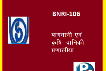 IGNOU BNRI-106: HORTICULTURE AND AGRO-FORESTRY SYSTEM hindi medium Handwritten Assignment File 2022