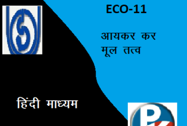 IGNOU ECO – 11: Elements of Income Tax hindi medium Handwritten Assignment File 2022