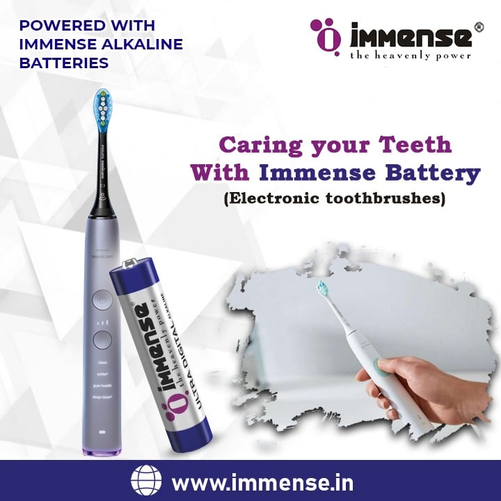 Premium LR6 Battery for electrical toothbrushes immense