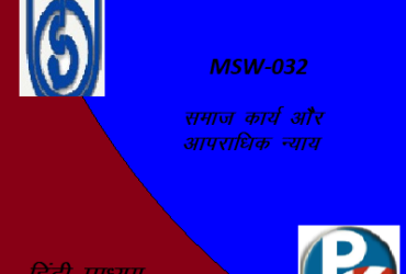 IGNOU Social Work and Criminal Justice MSW 032 HINDI MEDIUM Handwritten Assignment File 2022