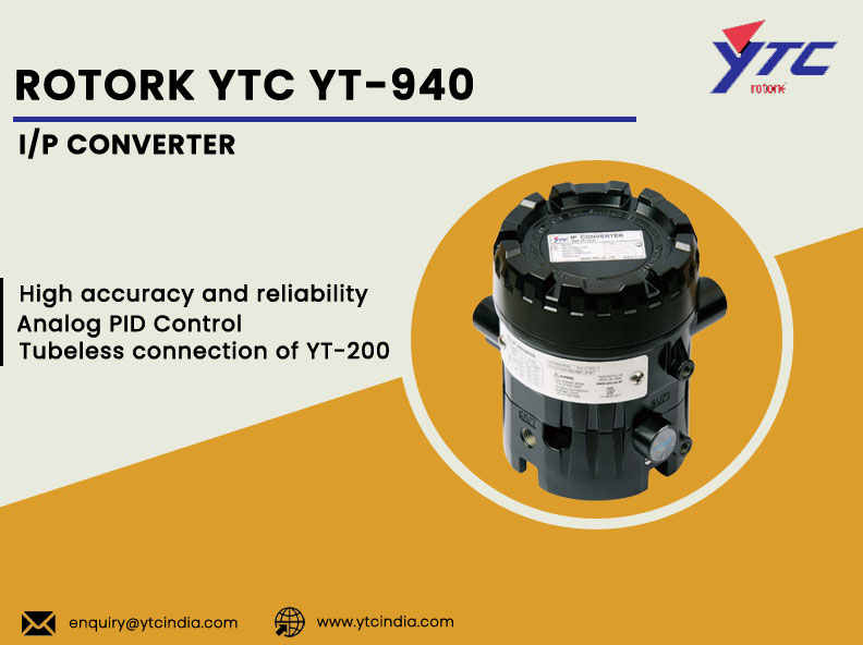 ROTORK YTC YT-940 I/P CONVERTER Suppliers In India | YTC INDIA