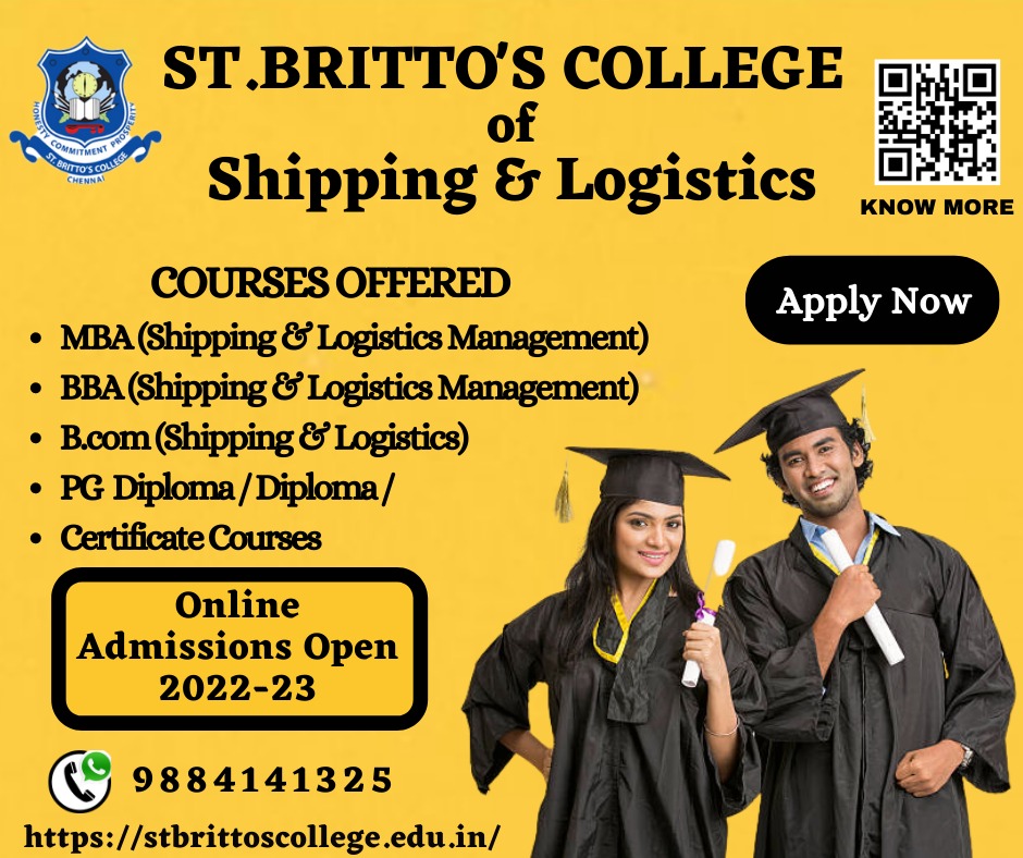 BEST SHIPPING AND LOGISTICS COLLEGE IN CHENNAI-St.Britto’s College