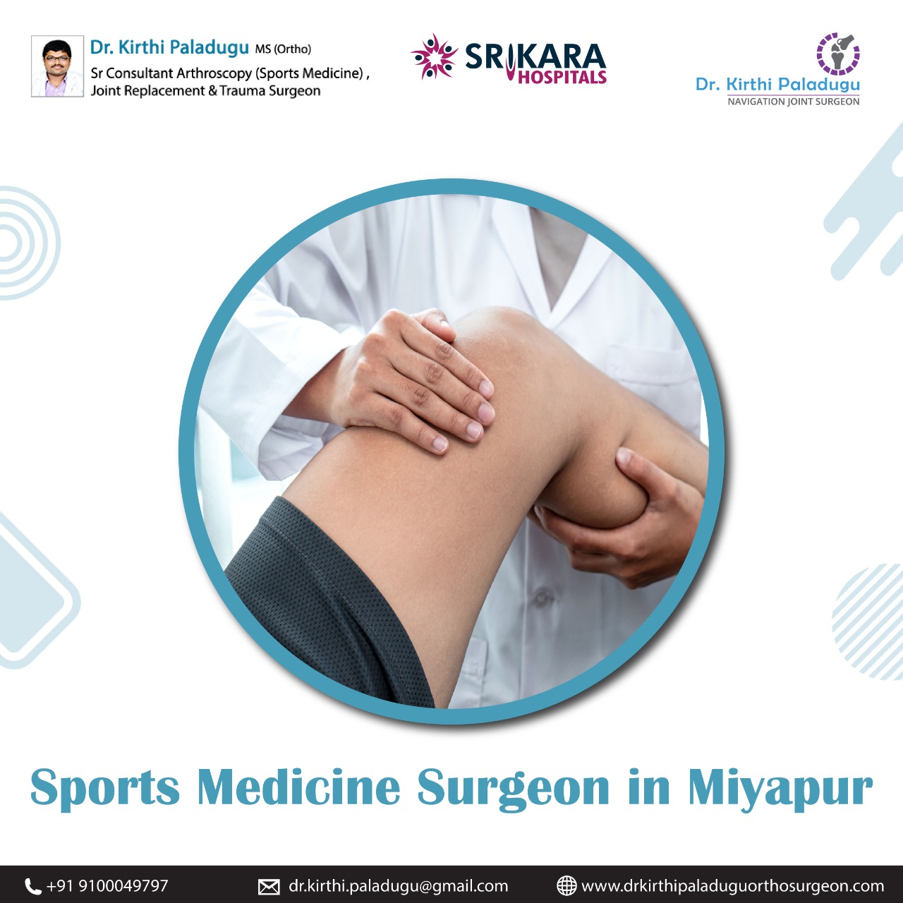 Sports Medicine Doctor in Hyderabad | Dr Kirthi Paladugu