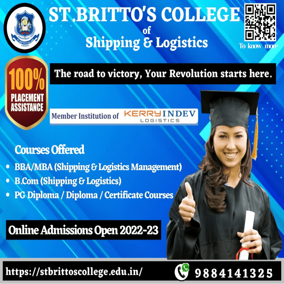 BEST BBA SHIPPING AND LOGISTICS COLLEGE IN CHENNAI-St.Britto’s College