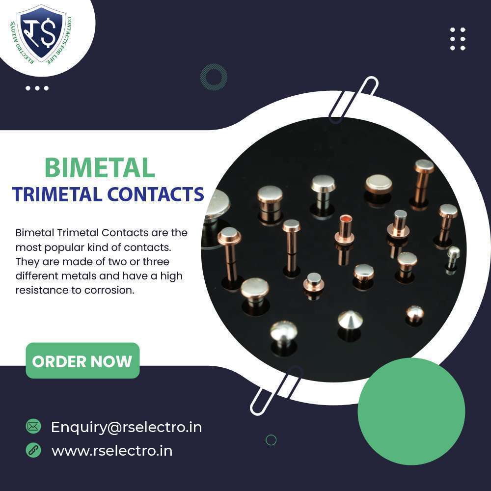 Bimetal Trimetal Contacts Dealers And Exporters | R.S Electro Alloys