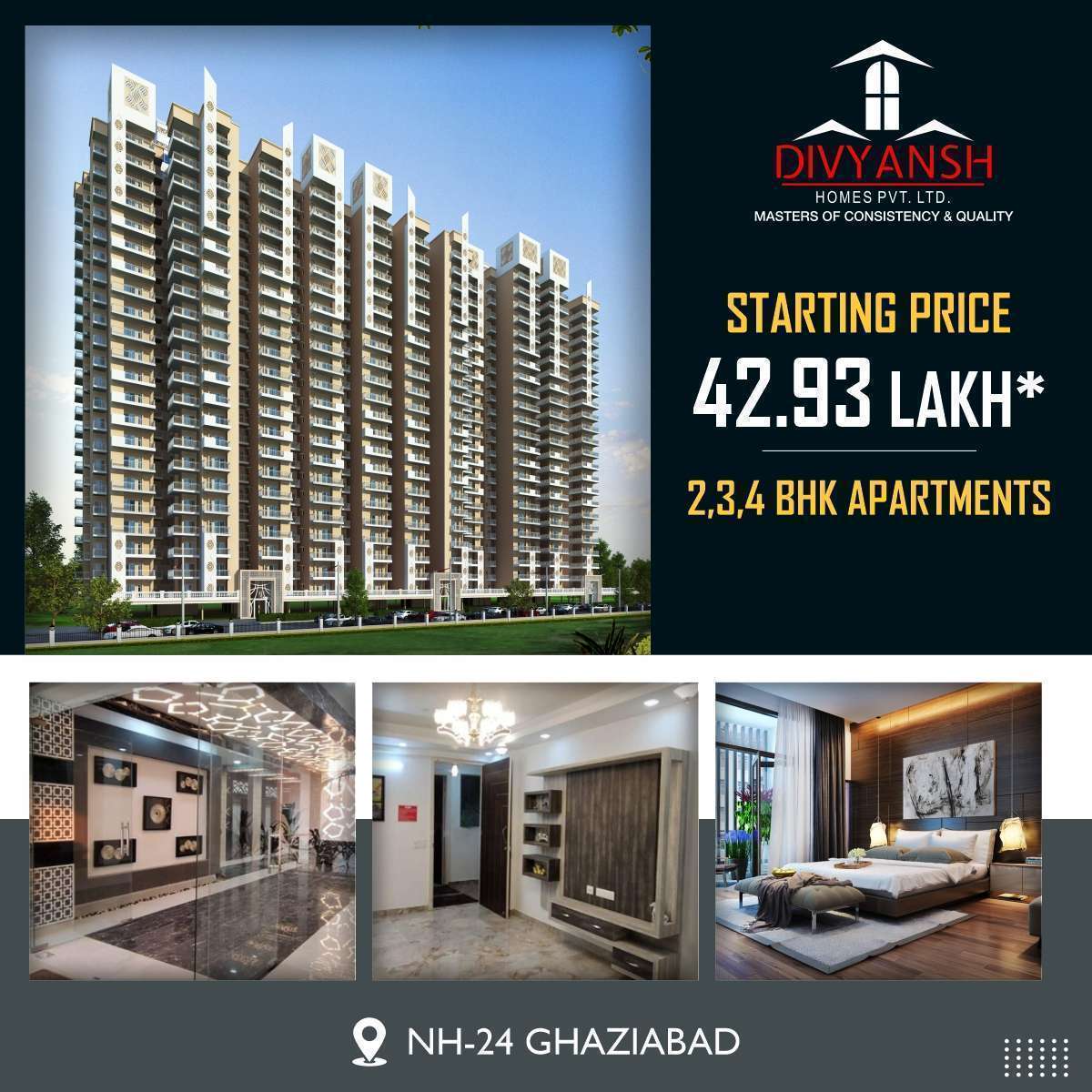 Ultra Luxurious Apartments in Divyansh Onyx Ghaziabad