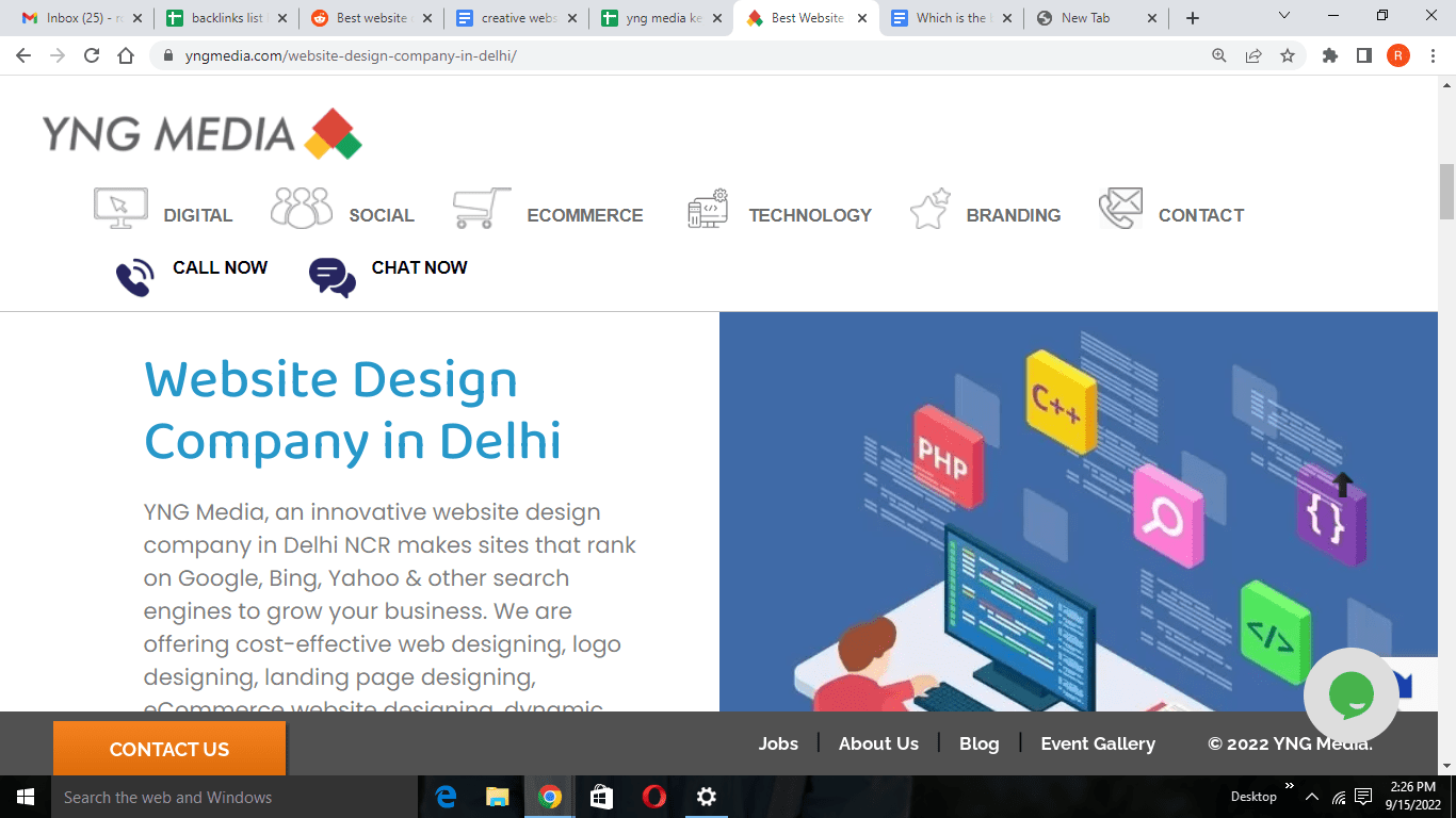 Top five web designing websites