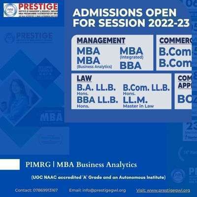 MBA Business Analytics PIMRG