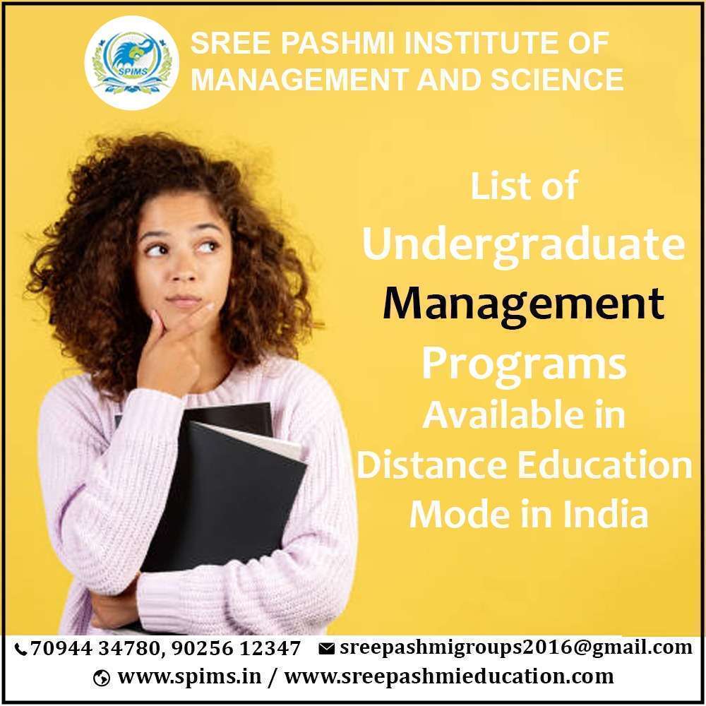 List of Undergraduate Management Programs Available in Distance Education