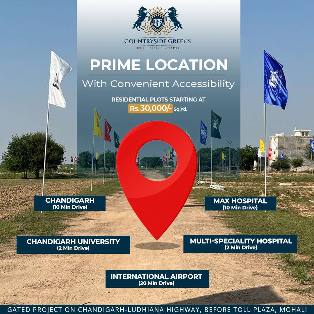 Countrysidegreens || Residential Plots on Chandigarh-Ludhiana Highway within a gated township.