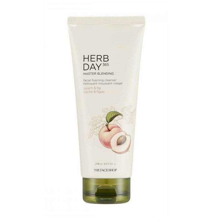 The Face Shop Herb Day 365 Master Blending Foaming Cleanser – Peach & Figue, 170ml