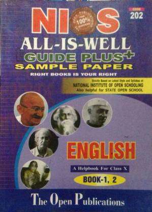 NIOS Class 10th English (202) Books