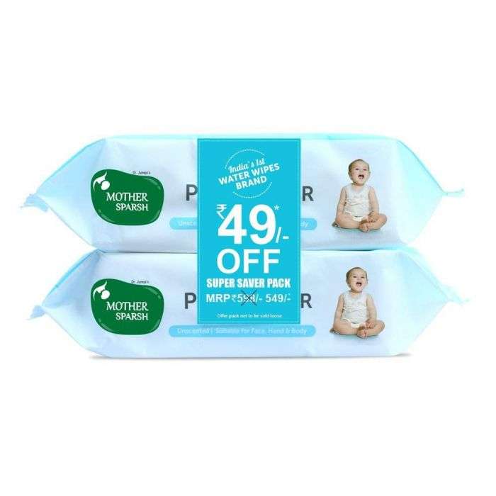 Mother Sparsh 99% Pure Water Baby Wipes