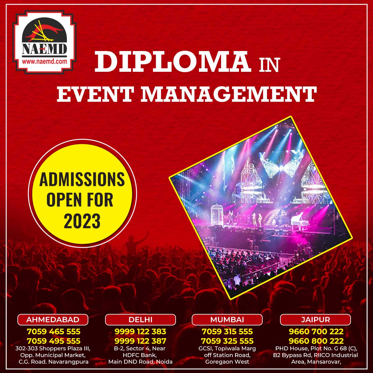 Diploma Event Management In Ahmedabad India