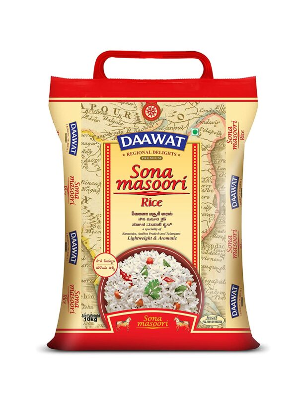 Sona Masuri Daawat Premium Rice Pack Off 10 kg