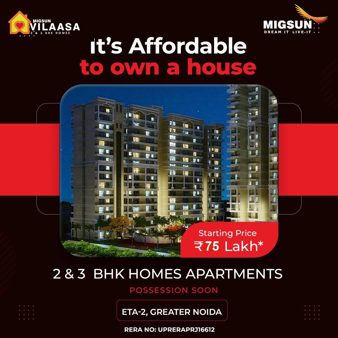 2 Bhk Apartments in Greater Noida by Migsun Vilaasa